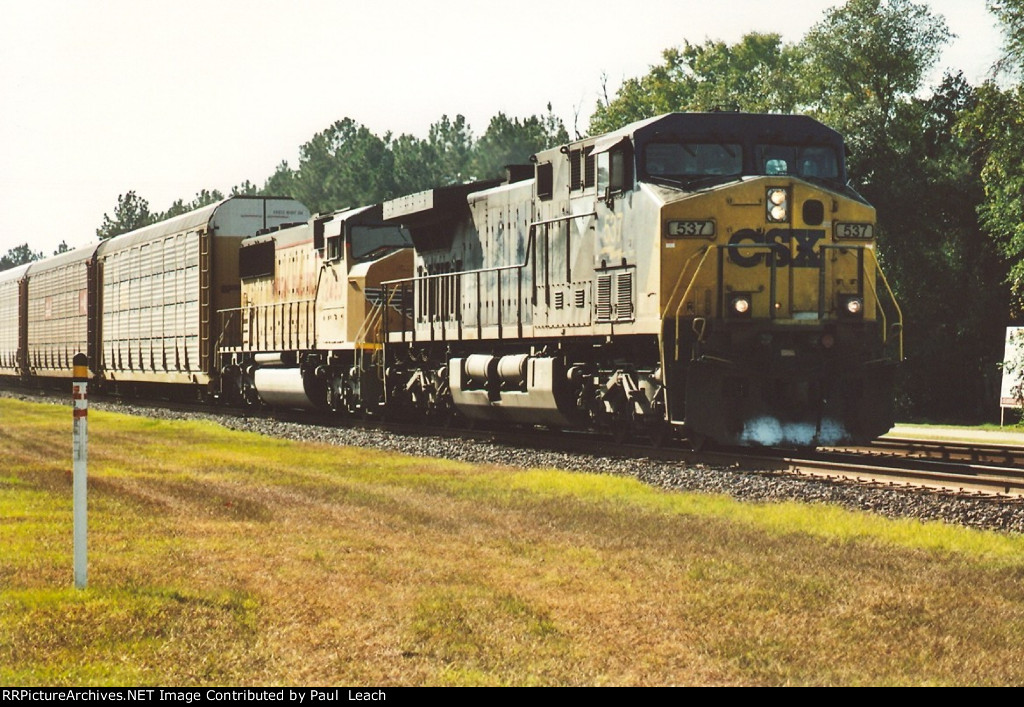 Vehicle train races north